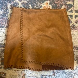 Cute brown suede new never worn skirt from urban outfitters with tags